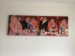 Canvas schilderij dikke dames, Antiek en Kunst, Ophalen
