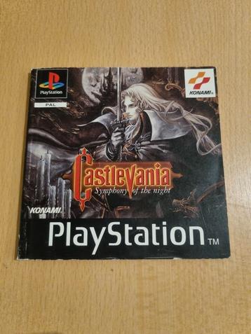 Handleiding castlevania symphony of the night playstation 1 beschikbaar voor biedingen