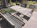 Bistrosetje tafel+stoelen+bank, Tuin en Terras, Ophalen, Zo goed als nieuw, Bank