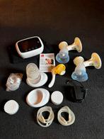 Horigen dubbele elektrische borstkolf + Avent adapters, Ophalen of Verzenden, Gebruikt, Borstkolf