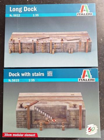 Dock with stairs & Long dock (tot. 90cm lang) Italeri 1/35 beschikbaar voor biedingen