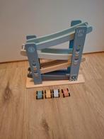 Houten Racebaan met Auto's, Ophalen of Verzenden, Gebruikt, Rij- of Hobbelspeelgoed