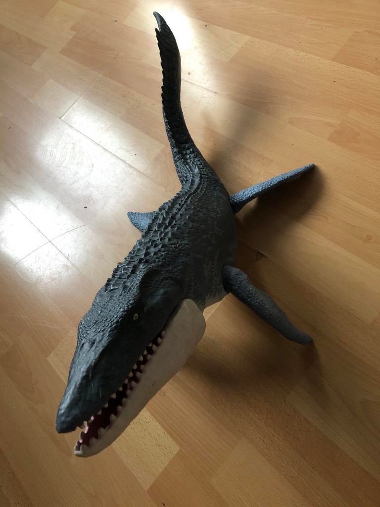 Grote Mosasaurus Jurassic World, Ophalen of Verzenden, Gebruikt, Jongen of Meisje