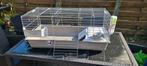 Konijnenhok / Binnenkooi met accessoires – netjes gebruikt, Konijn, Hok, 75 tot 110 cm, Ophalen