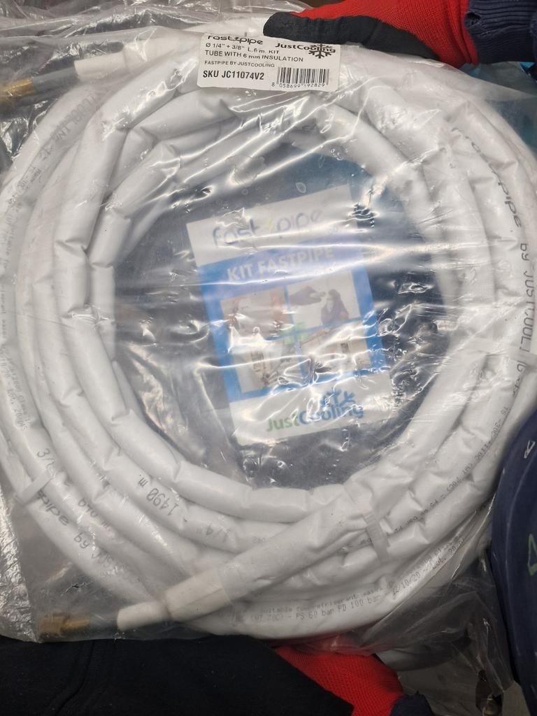 Fastpipe Airco Leidingen Kit - 6m met Isolatie, Witgoed en Apparatuur, Airco's, Ophalen of Verzenden, Nieuw