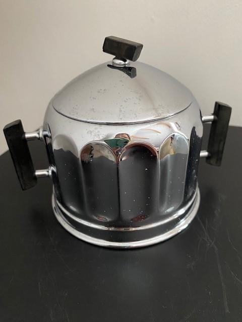 Demeyere België art deco suikerpotje, Ophalen of Verzenden