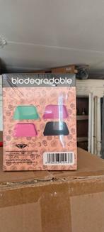 Diamond Leaf borden biologisch afbreekbaar, Nieuw, Ophalen of Verzenden, Glas, Bord(en)