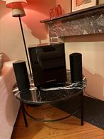 Harman Kardon HKTS210SUB/230 Subwoofer + 2 Satelliet Speaker, Gebruikt, Complete surroundset, 120 watt of meer, Ophalen