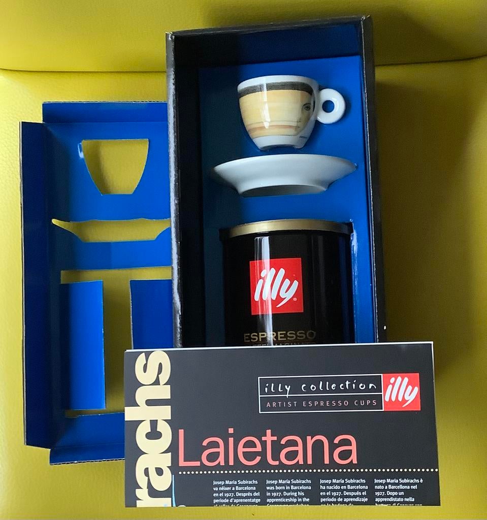 illy art Collection Laientana Subirachs espressokopje 1998 !, Ophalen of Verzenden