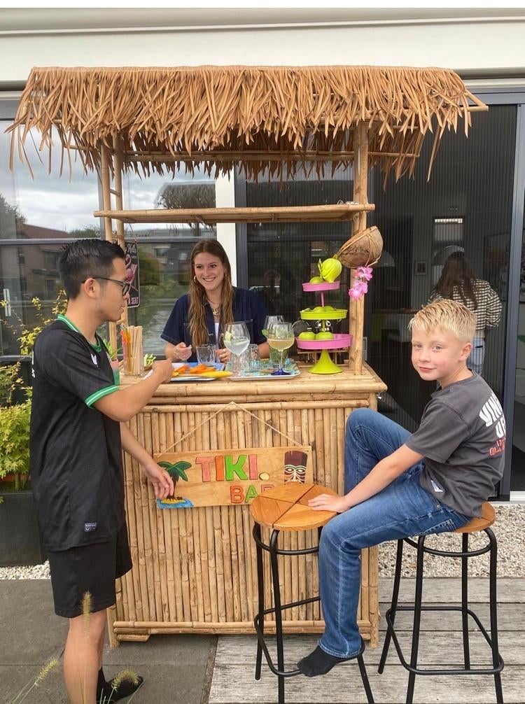 tikibar, bamboe bar te huur, Ophalen, Zo goed als nieuw, Overige