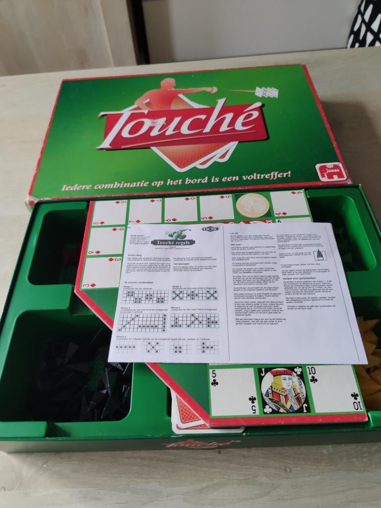 Touche bordspel van Jumbo - Compleet en in goede staat, Hobby en Vrije tijd, Gezelschapsspellen | Bordspellen, Ophalen of Verzenden