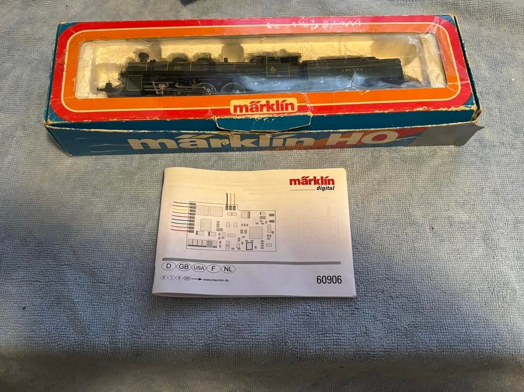 Marklin stoomlok 3092 in ovp. Met 60906 decoder mfx, Hobby en Vrije tijd, Modeltreinen | H0, Wisselstroom, Locomotief, Ophalen of Verzenden