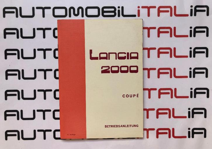 LANCIA 2000 COUPE Duitstalig instructieboekje 1973, Auto diversen, Handleidingen en Instructieboekjes, Ophalen of Verzenden