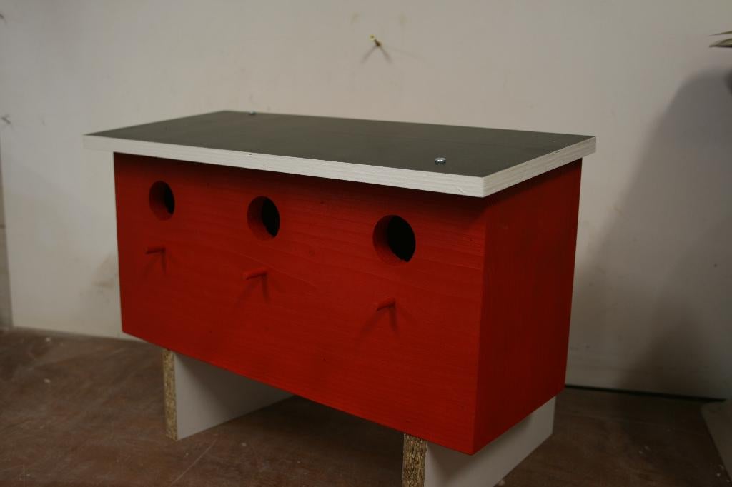 Houten mussenkast – mussenkasten - vogelhuisjes -vogelhuisje, Ophalen of Verzenden, Nieuw