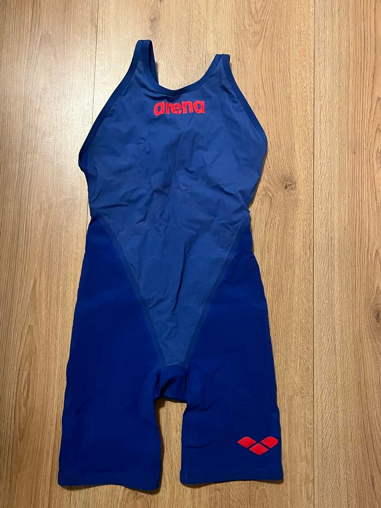 Arena Carbon Powerskin Glide Close Back Wedstrijdzwempak, Ophalen, Zo goed als nieuw, Blauw, Badpak