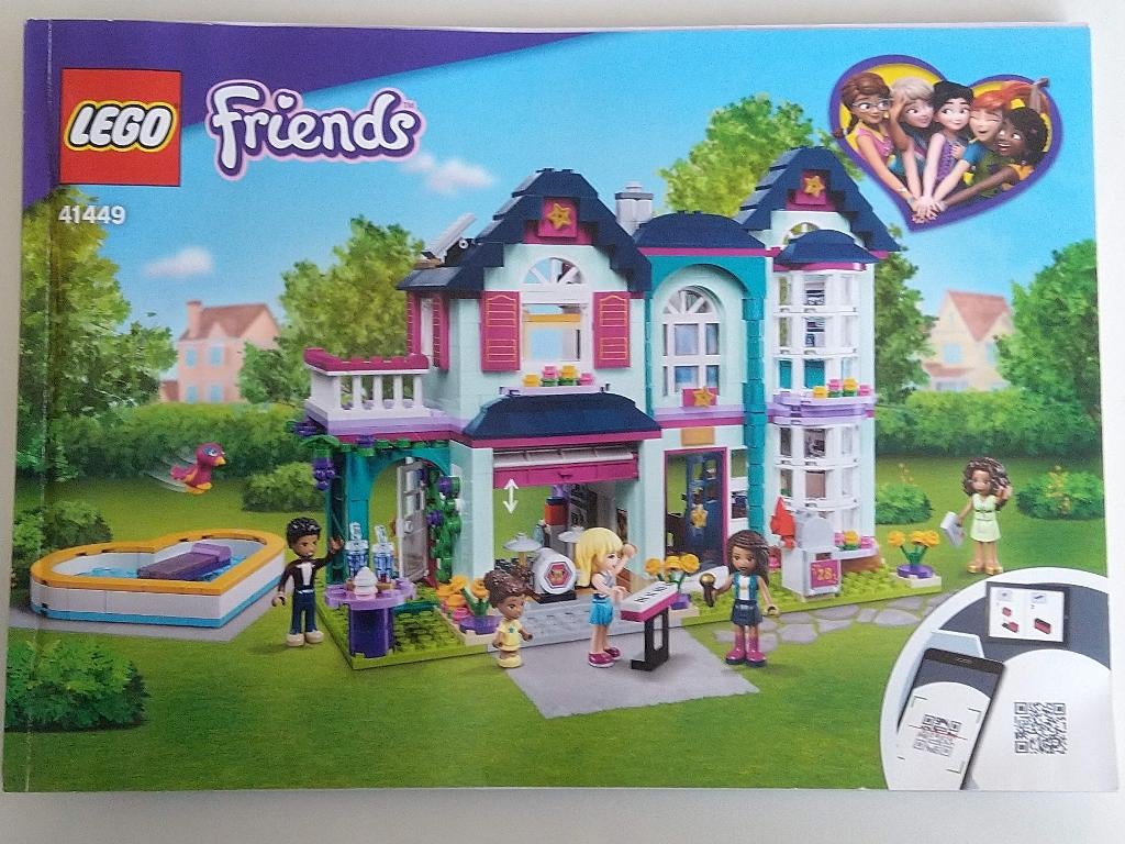 Lego Friends 41449 Andrea's Familiehuis, Compleet, Lego, Friends, Ophalen of Verzenden