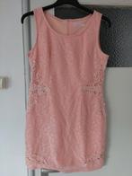 Lily White zalmkleurige mouwloze dames jurk broderie motief, Maat 38/40 (M), Lily White, Ophalen of Verzenden, Zo goed als nieuw