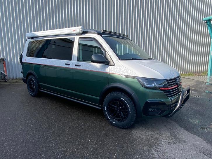Stoere VW Transporter Camper T6.1 / bj. 2021 / 55.834 km, Caravans en Kamperen, Campers, Bedrijf, tot en met 4, Buscamper of Camperbus