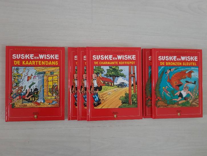 Suske en Wiske - reclame uitgaven Douwe Egberts 3 x, Boeken, Stripboeken, Gelezen, Meerdere stripboeken, Ophalen of Verzenden