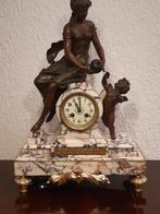 Franse marmeren pendule, grandioos mooi, Antiek en Kunst, Ophalen