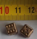 Massief messing dobbelsteentjes, Ophalen of Verzenden, Poppenhuis