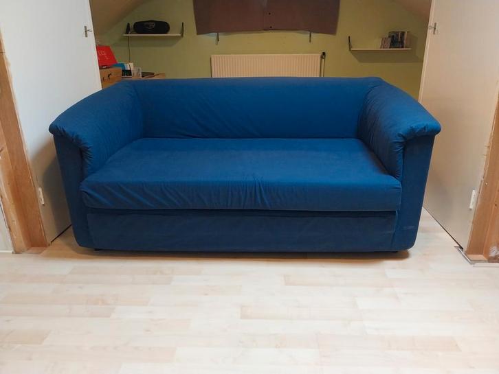 Comfortabele blauwe slaapbank van Ikea., Huis en Inrichting, Slaapkamer | Slaapbanken, Zo goed als nieuw, Overige maten, Overige maten