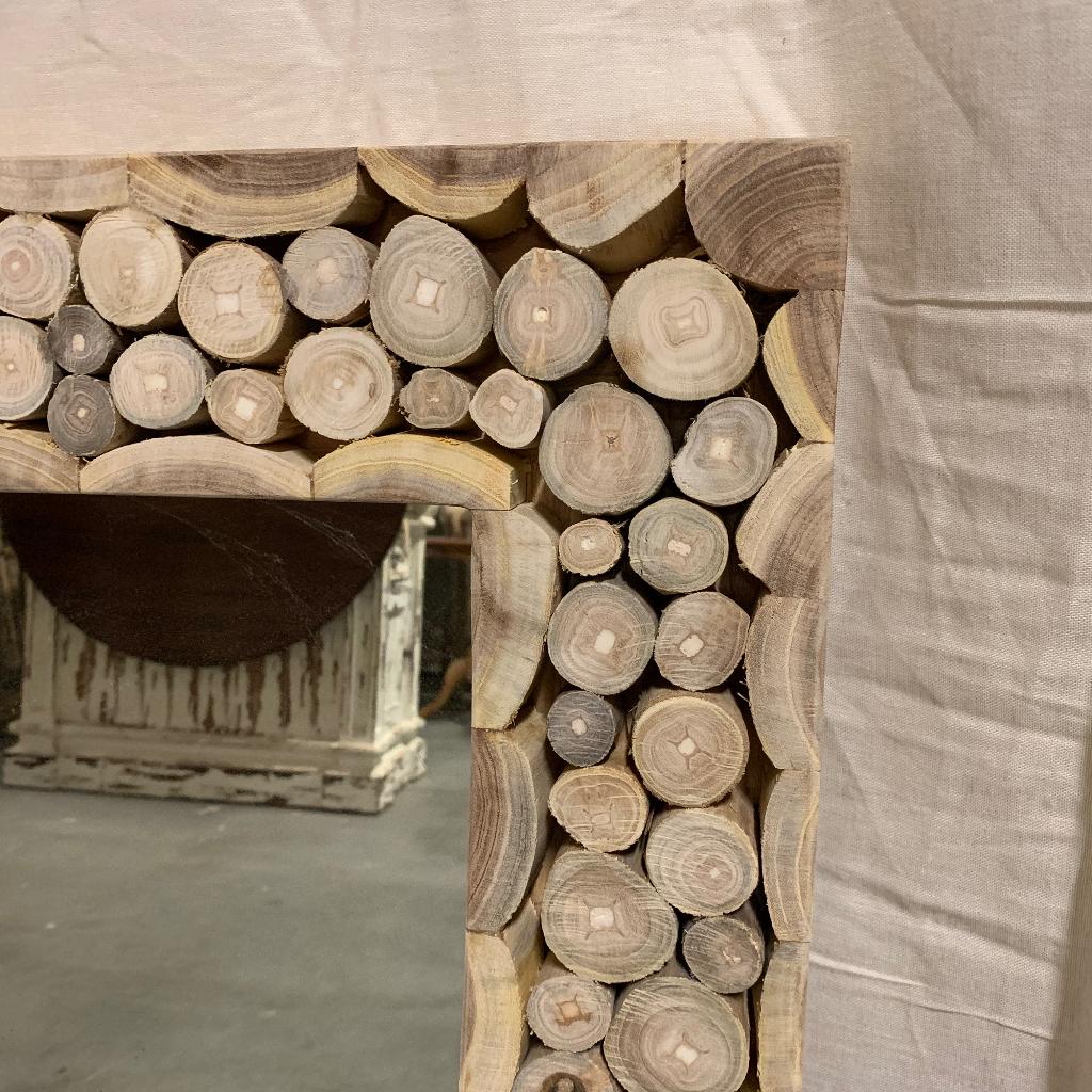 Spiegel – massief teak lijst - 80 x 60 cm - TTM Wonen, TTM Wonen, Meubels – (Perzische) Tapijten en Woonaccessoires, Taag 63, 2491 CS, Den Haag (Forepark)