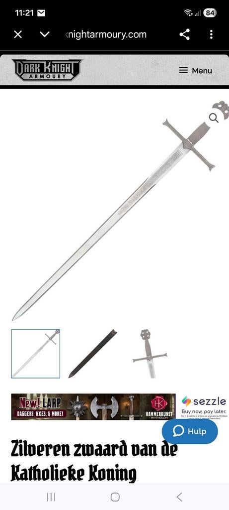 Zwaard, Ophalen of Verzenden