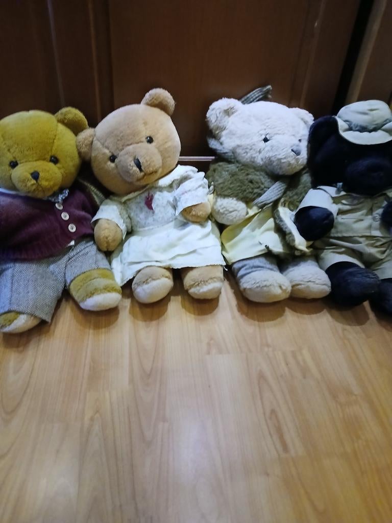 Bijenkorf beren met kledingsets, Verzamelen, Ophalen of Verzenden, Stoffen beer, Overige merken