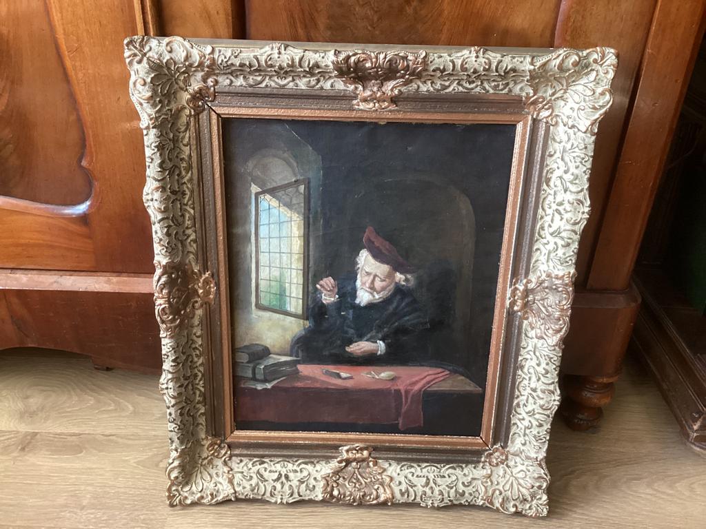 Schilderij de goudweger. J.C. Van Wassenaar, Antiek en Kunst, Ophalen