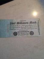 Duitsland 1923 - 5 Miljoen Mark biljet uit Berlijn, Ophalen of Verzenden