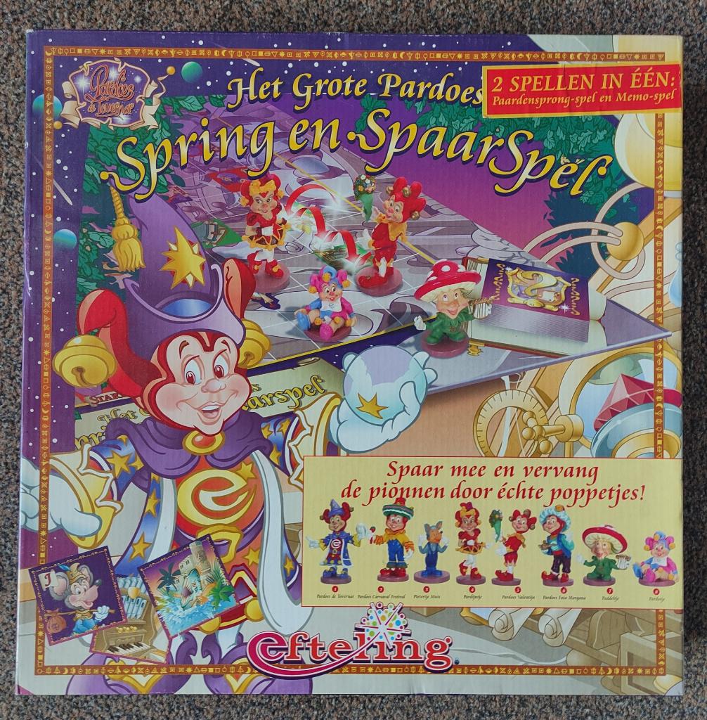heel groot EFTELING spring en spaar bordspel + memory, Een of twee spelers, Ophalen of Verzenden, Zo goed als nieuw, Albert heijn en de Efteling