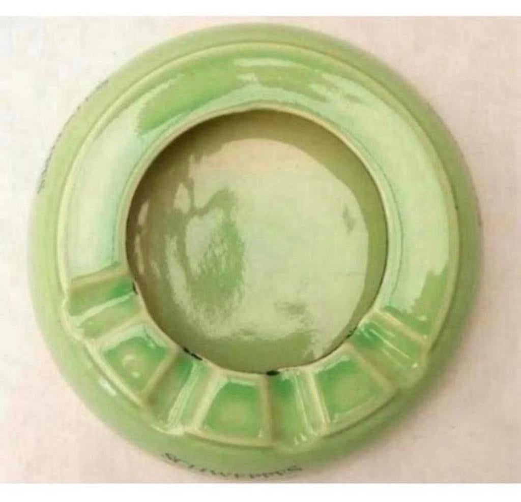 Vintage Schweppes Bitter Grapefruit Groene Ceramic Asbak, Verzamelen, Ophalen of Verzenden, Zo goed als nieuw, H, H