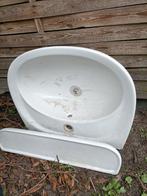 Wastafel met planchet, Ophalen, Gebruikt, 50 tot 100 cm, Minder dan 100 cm