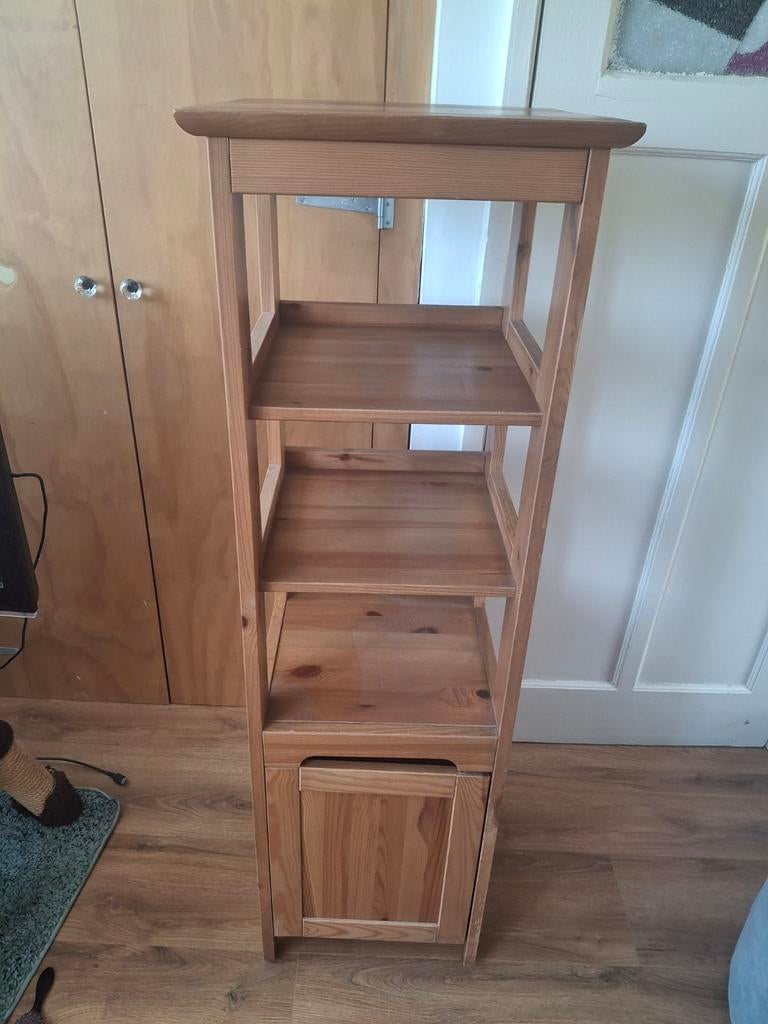 IKEA FREDEN Kolomkast - Massief Grenen, Verstelbare Pootjes, Ophalen, Minder dan 50 cm, 100 tot 150 cm, Klassiek, Scandinavisch