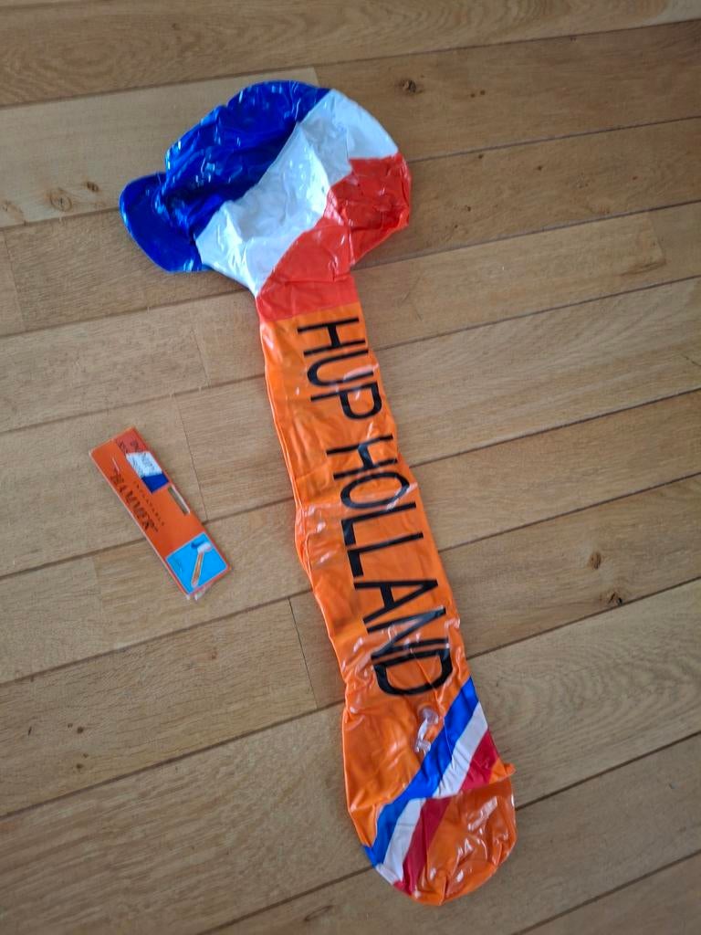 Opblaasbare Hup Holland hamer, Ophalen of Verzenden, Nieuw, Oranje of Koningsdag