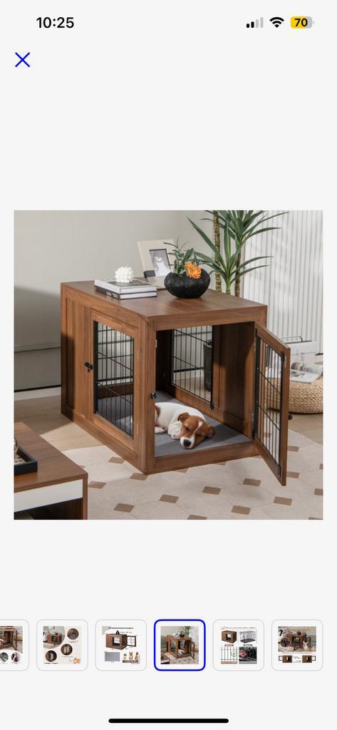 Mooie houten hondenbench, Dieren en Toebehoren, Hondenhokken, Zo goed als nieuw, 65 tot 100 cm, 75 tot 110 cm, Ophalen