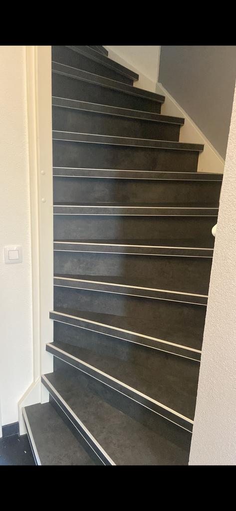 Donkergrijs vinyl, Huis en Inrichting, Stoffering | Vloerbedekking, Ophalen, Zo goed als nieuw, 10 tot 25 m², Vinyl