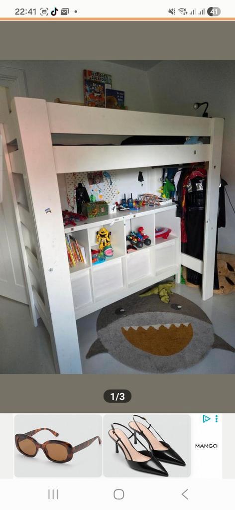 Maatwerk hoogslaper, Kinderen en Baby's, Kinderkamer | Stapelbedden en Hoogslapers, Hoogslaper, Ophalen of Verzenden