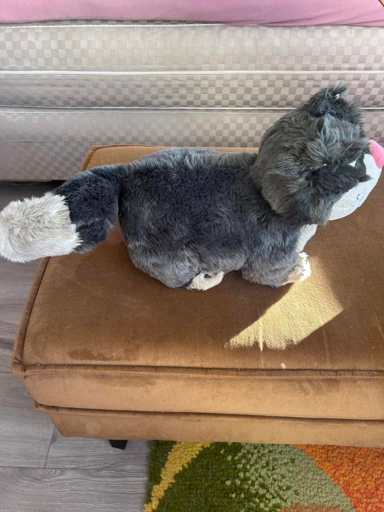 Originele Disney Lucifer Kat Knuffel - Disneyland Parijs, Ophalen of Verzenden, Zo goed als nieuw