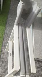 Inklapbare Regisseursstoel Wit met Grijze Stof, Huis en Inrichting, Stoelen, Ophalen, Wit, Zo goed als nieuw, Eén