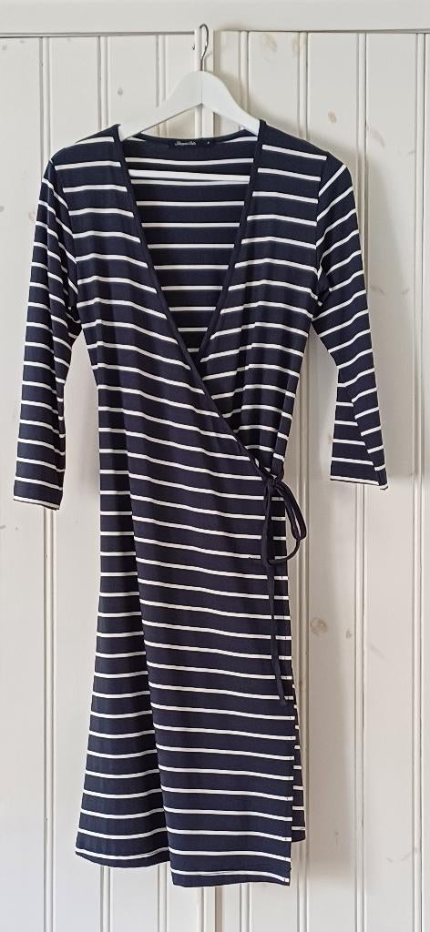 Leuk d.blauw/wit streep jurkje, Steppin Out    maat L, Kleding | Dames, Steppin Out, Maat 42/44 (L), Zo goed als nieuw, Boven de knie