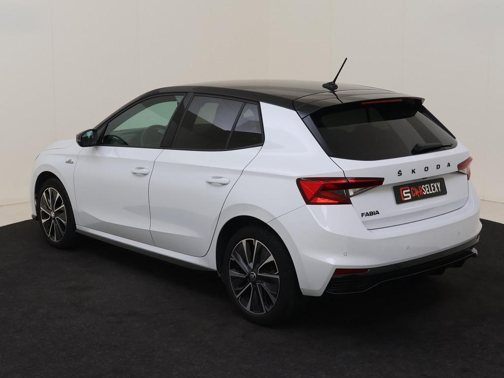 Skoda Fabia TSI 110PK Monte Carlo | CAMERA | NAVI | Carplay, Auto's, Skoda, 12 maanden, Gebruikt, Zwart, Leder en Stof