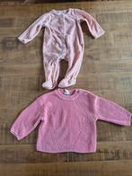 Roze babykleding Hema boxpakje en gebreid vestje maat 68, Kinderen en Baby's, Babykleding | Overige, Ophalen of Verzenden, Gebruikt