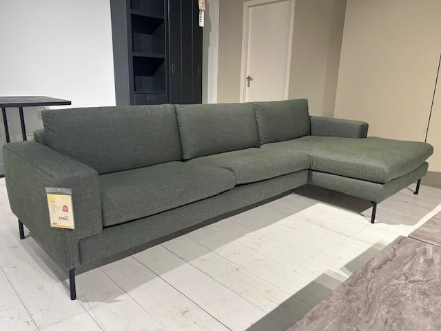 Hoekbank Cambre stof groen, Huis en Inrichting, Ophalen, Nieuw, Stof