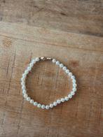 Echte parel armband met gouden sluiting, Wit, Nieuw, Ophalen of Verzenden, Met edelsteen