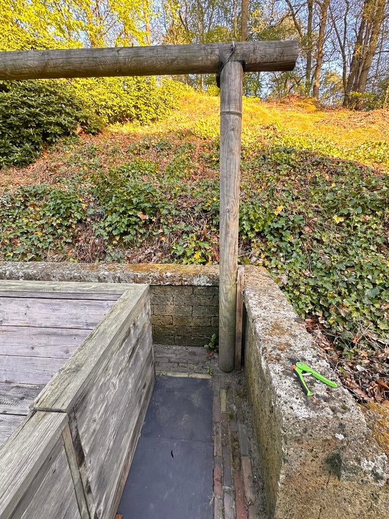 Pergola van gewolmaniseerd hout, Tuin en Terras, Ophalen of Verzenden, Zo goed als nieuw, 2 meter of meer, 3 tot 6 meter