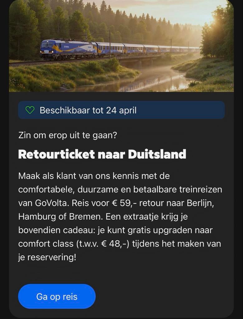 Retour tickets berlijn, Tickets en Kaartjes, Twee personen, Trein, Met bestemming of datum