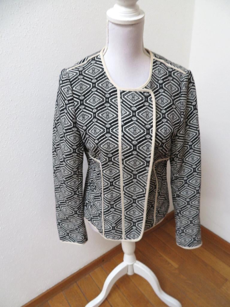 H60 SANDWICH apart jasje zwart wit maat 36, Zwart, Ophalen of Verzenden, Zo goed als nieuw, Jasje