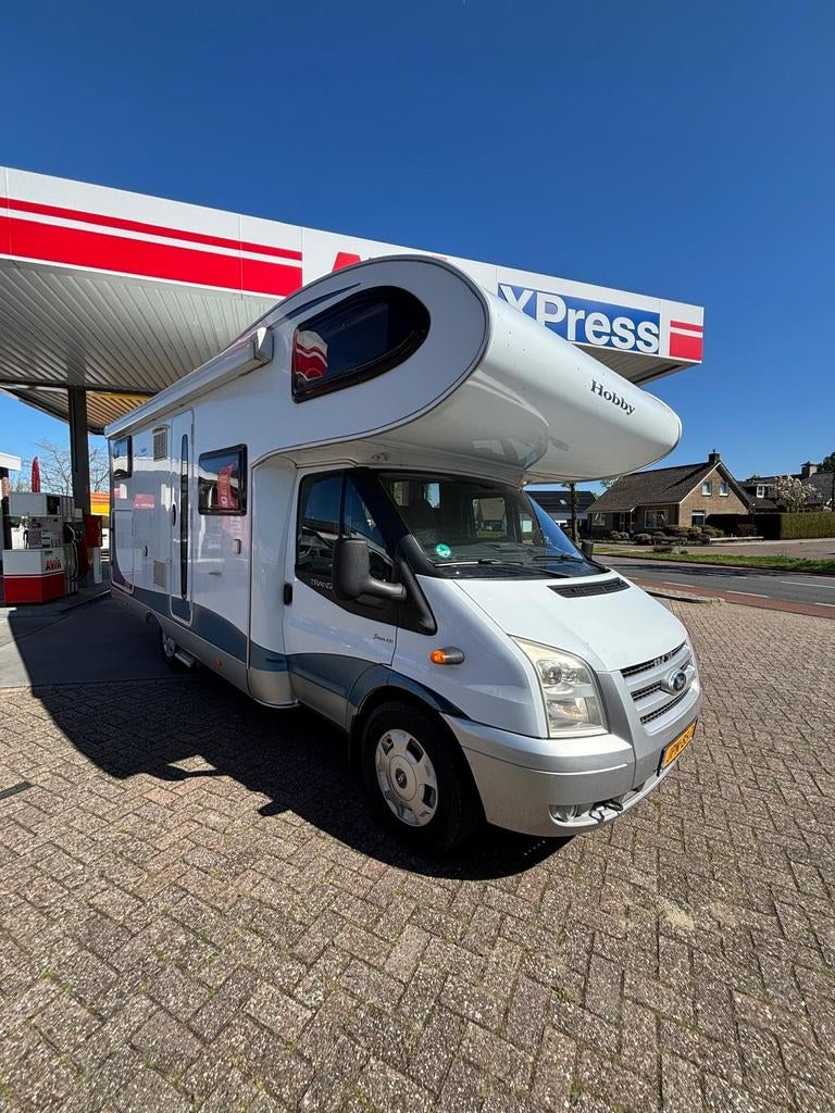 Bj 2011 hobby 650 ak gfm 2x airco gezins camper, Ringverwarming, Hobby, Ford, Particulier